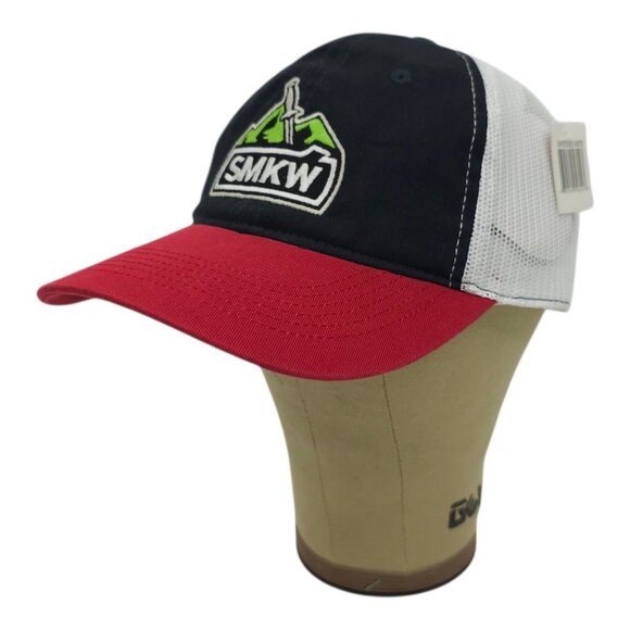 Smoky Mountain Knife Works Mesh Snapback Cap Hat SMKW Patch Trucker Baseball NWT - Picture 2 of 14